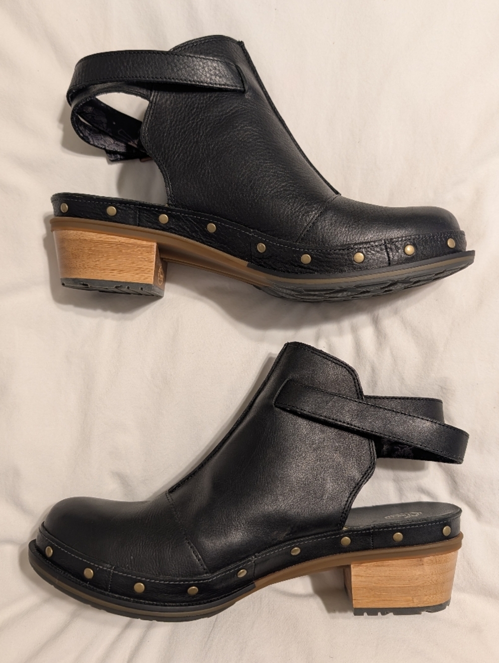 Chaco Cataluna Clog Leather Heeled Mules Size 10 - Picture 4 of 11